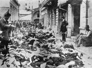 Devastated_and_robbed_shops_owned_by_Serbs_in_Sarajevo_1914