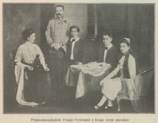 Franjo Ferdinand s obitelji