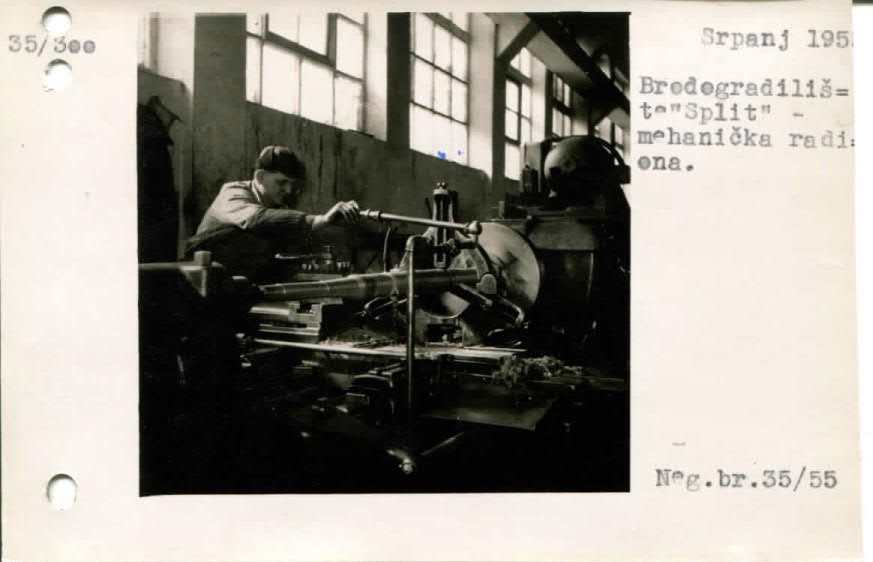 Mehanička radiona - Brodogradilište Split, 1955.
