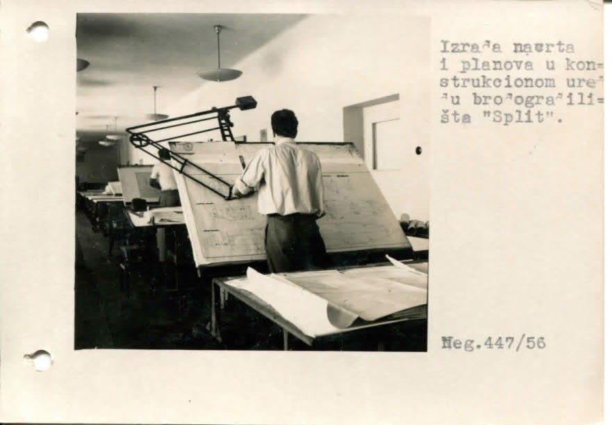 Konstrukcijski ured Brodogradilišta Split, 1956.