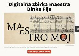 Isječak iz virtualne izložbe Maestro moj : digitalna zbirka maestra Dinka Fija