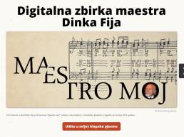 Isječak iz virtualne izložbe Maestro moj : digitalna zbirka maestra Dinka Fija